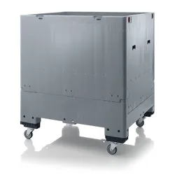 Складной контейнер GLT 1200х1000 мм, на колесах