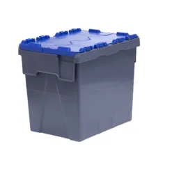 Ящик п/э 400х300х360 сплошной, с крышкой