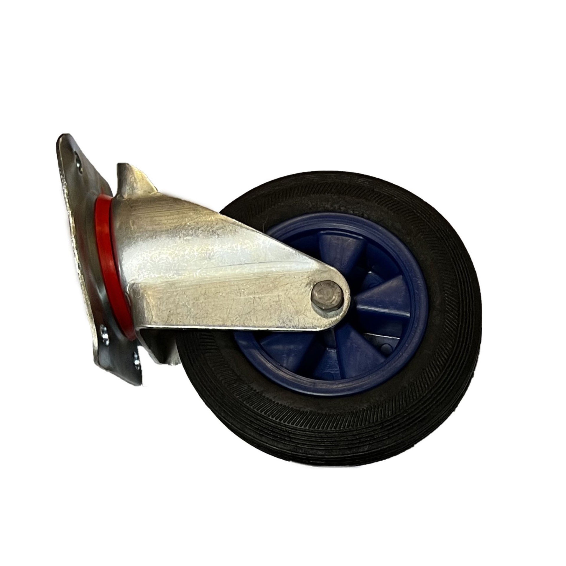 Промышленное поворотное колесо 200 мм пластиковый обод без тормоза .