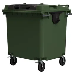 Контейнер для мусора 1100 л на колесах с двойной крышкой SplitLid